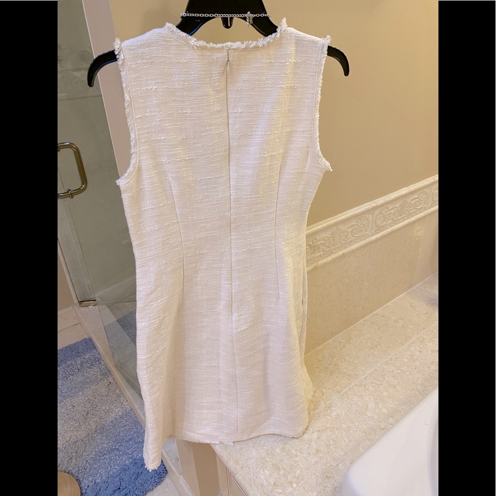 NWT Banana Republic Cream beautiful classic dress with pretty details 4 - Picture 9 of 17